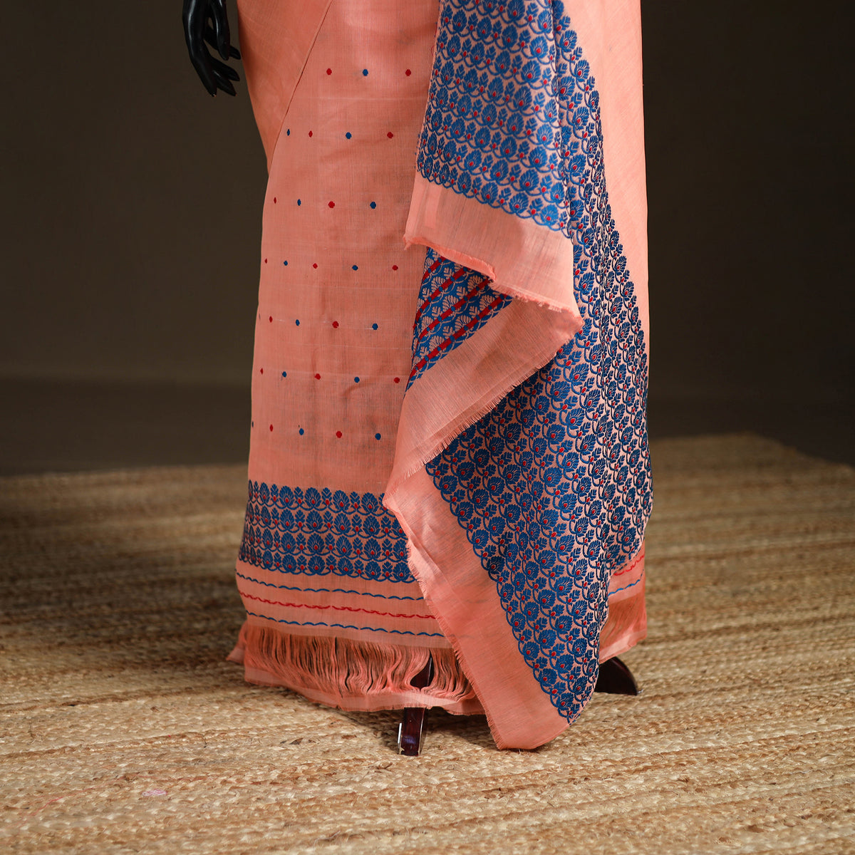Assam Handloom Silk Cotton Mekhela Chador with Blouse Piece 06