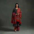 Ajrakh Hand Block Print Natural Dyed Cotton Suit Set with Dupatta for women 05