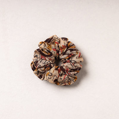 Kalamkari Block Printed Cotton Elastic Rubber Band/Scrunchie