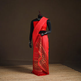 Assam Handloom Silk Cotton Mekhela Chador with Blouse Piece 05