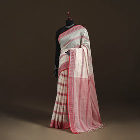 Bengal Handwoven Cotton Fish Buti Begumpuri Saree with Blouse Piece 09