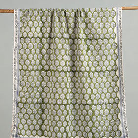 Green - cotton sanganeri towel 08 - handcrafted