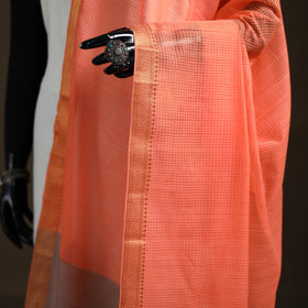 Pure Handloom Cotton Nizam Zari Border Mangalagiri Dupatta 05