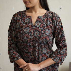 Black - printed cotton co-ord set 08 - handcrafted