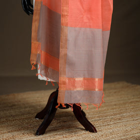 Pure Handloom Cotton Nizam Zari Border Mangalagiri Dupatta 05
