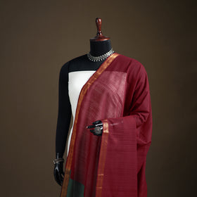 Pure Handloom Cotton Nizam Zari Border Mangalagiri Dupatta 06