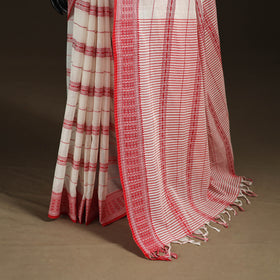 Bengal Handwoven Cotton Fish Buti Begumpuri Saree with Blouse Piece 09