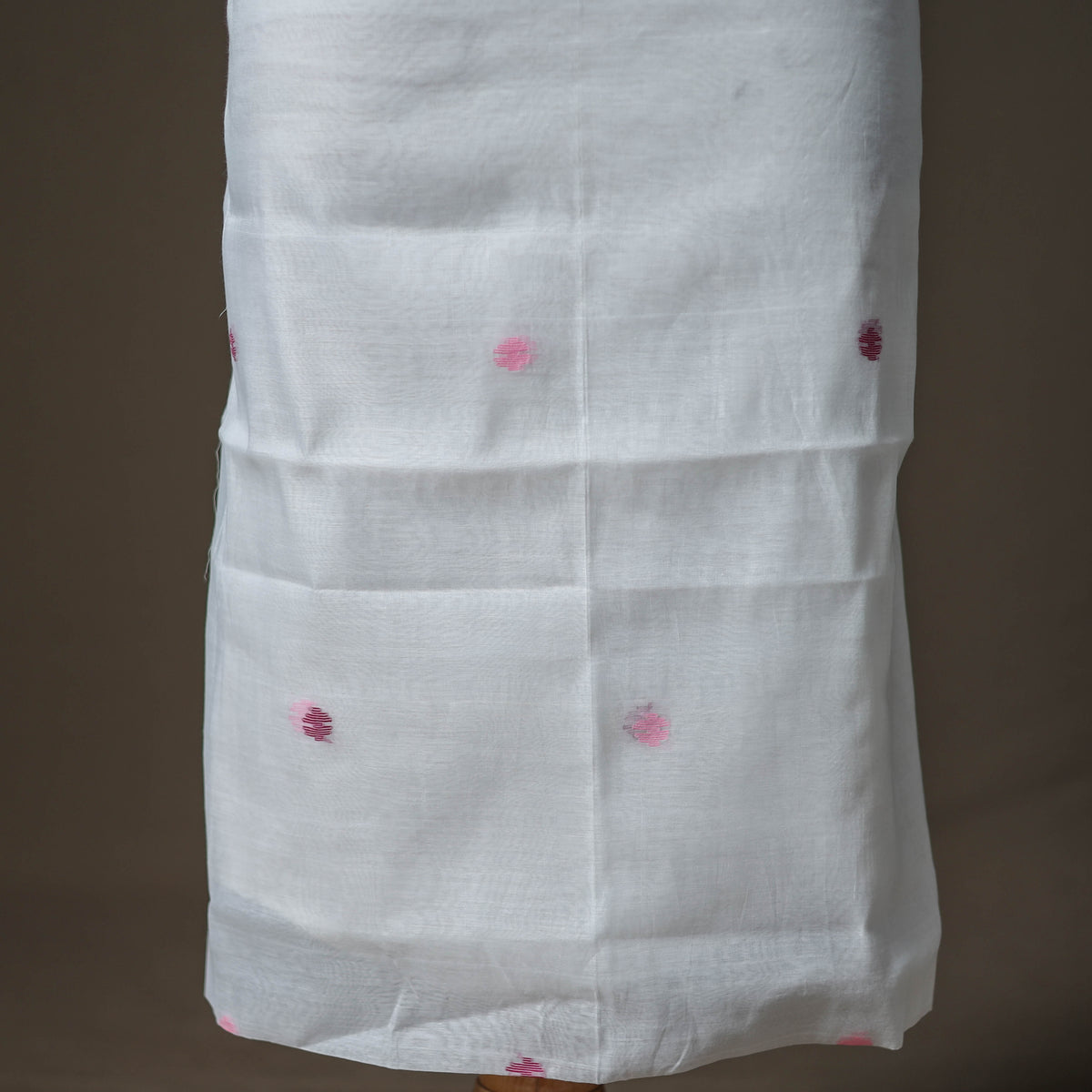 Jamdani Pure Handloom Muslin Unstitched Dress Material: Kurta with Dupatta 19