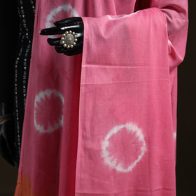 Shibori Tie-Dye Cotton Dupatta with Tassels 02