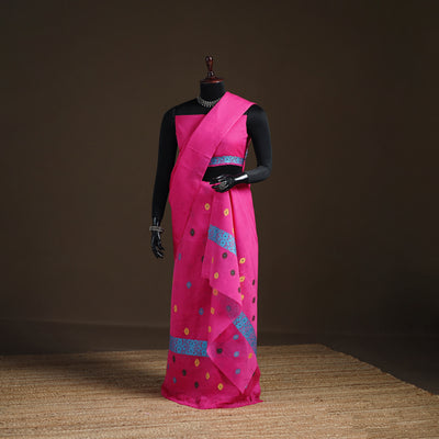 Assam Handloom Silk Cotton Mekhela Chador with Blouse Piece 08