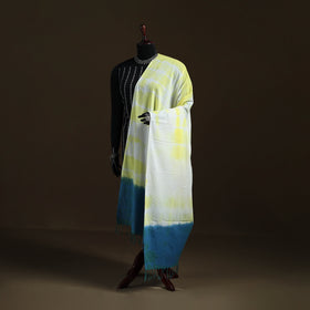 Shibori Tie-Dye Cotton Dupatta with Tassels 03