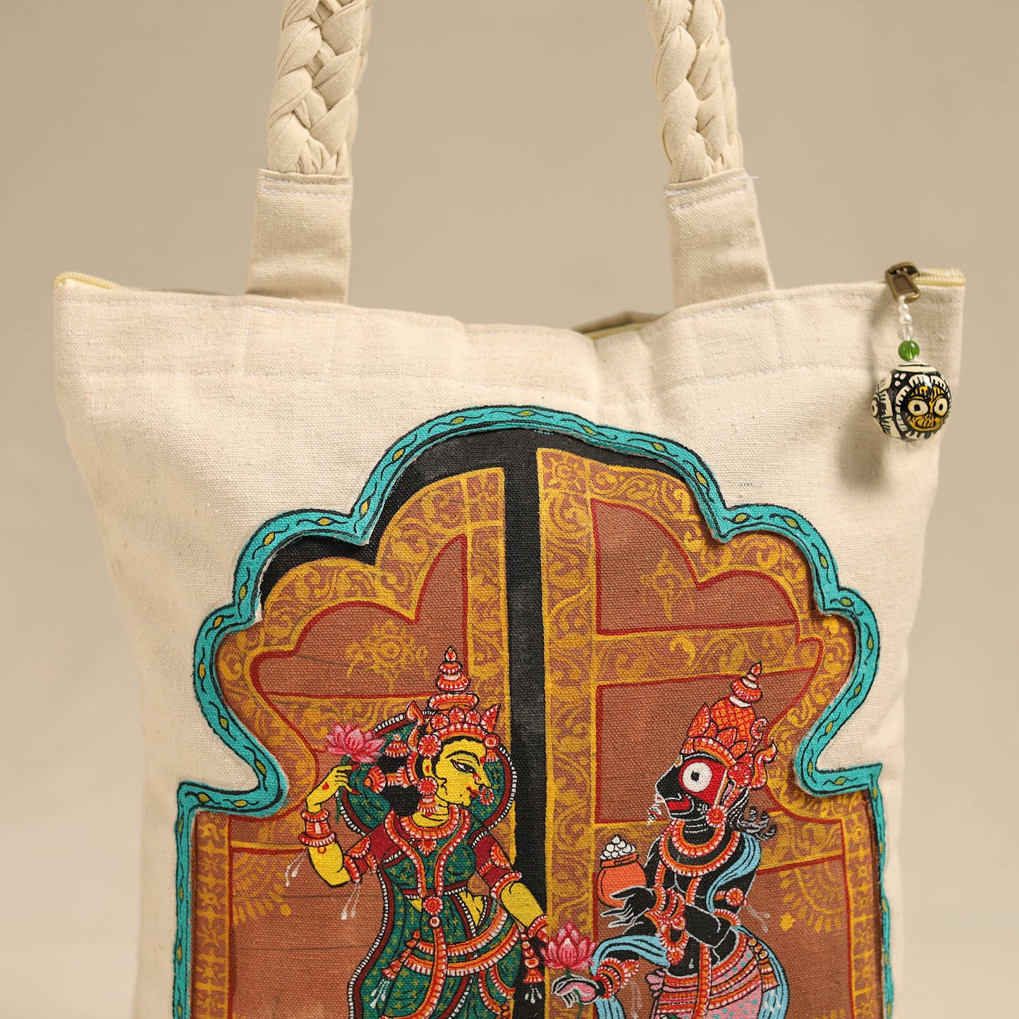 Multicolor - Pattachitra Handpainted Shoulder Bag from Odisha 26