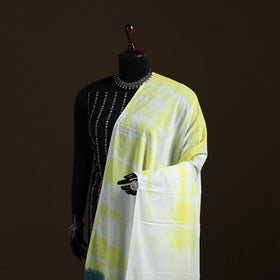 Shibori Tie-Dye Cotton Dupatta with Tassels 03