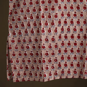 Sanganeri Hand Block Print Cotton Short Men Kurta 02