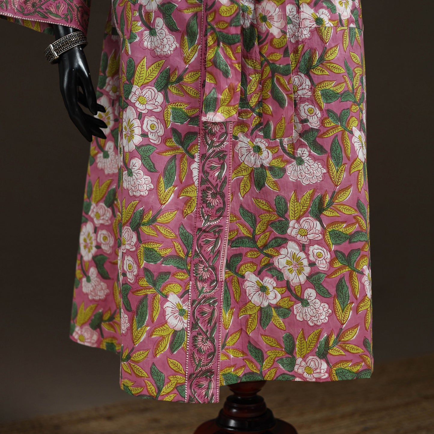 Sanganeri Hand Block Print Cotton Bath Robe 50