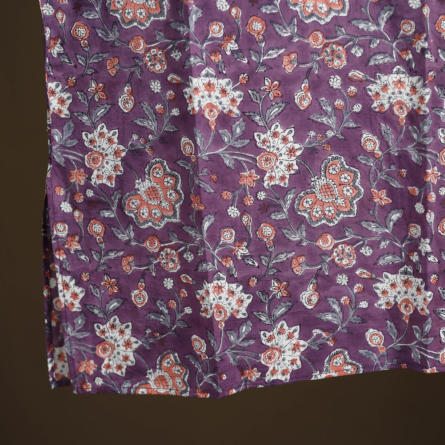 Sanganeri Hand Block Print Cotton Short Men Kurta  06