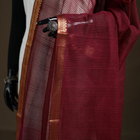 Pure Handloom Cotton Nizam Zari Border Mangalagiri Dupatta 08
