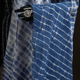 Shibori Tie-Dye Cotton Dupatta with Tassels 04