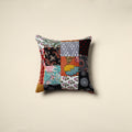 Multicolor Handcrafted Cotton Patchwork Cushion Cover