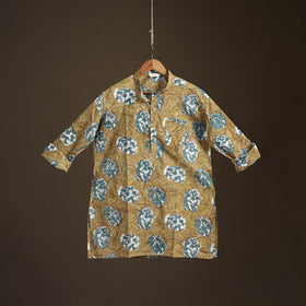 Sanganeri Hand Block Print Cotton Short Men Kurta 04