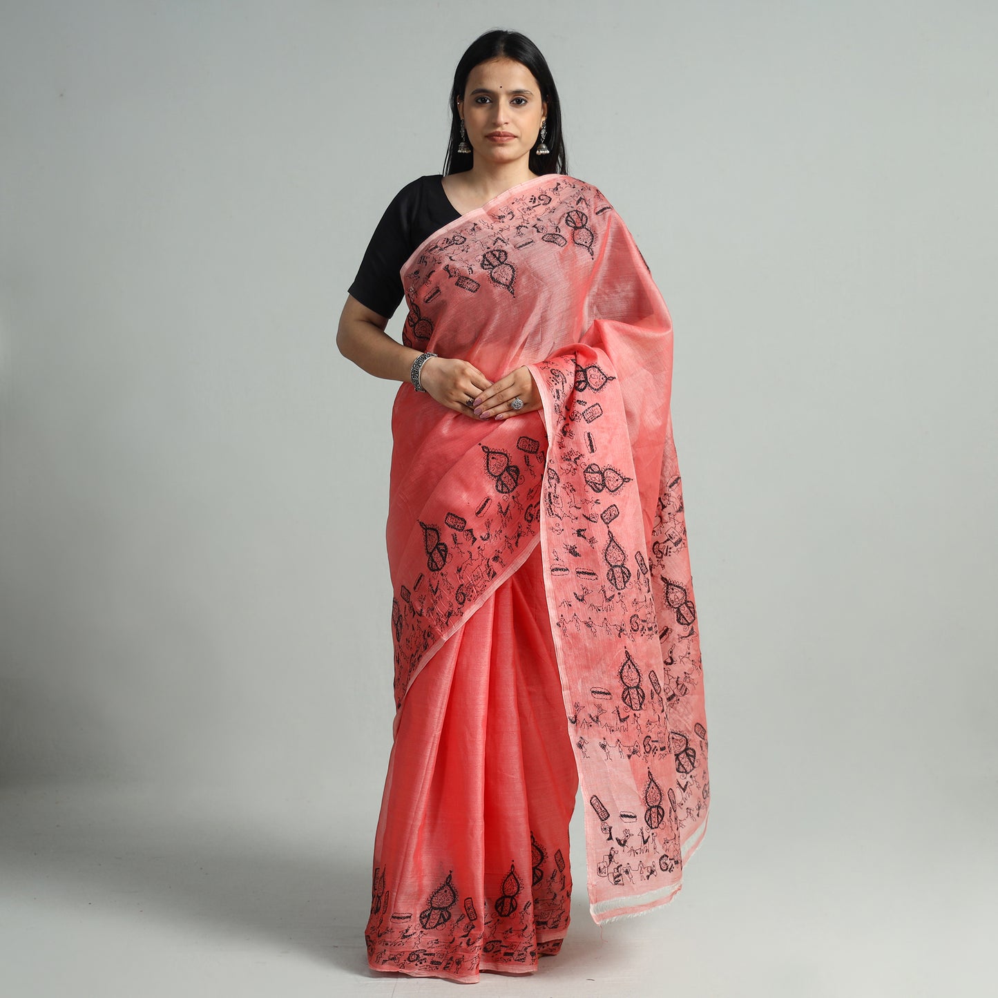 Kantha Embroidery Saree 