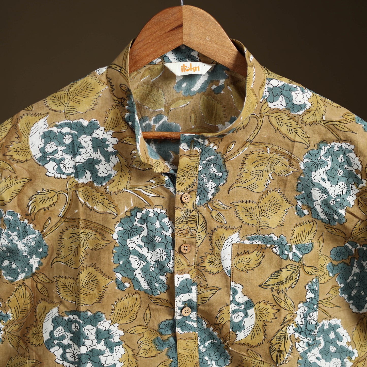 Sanganeri Hand Block Print Cotton Short Men Kurta 04