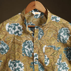 Sanganeri Hand Block Print Cotton Short Men Kurta 04