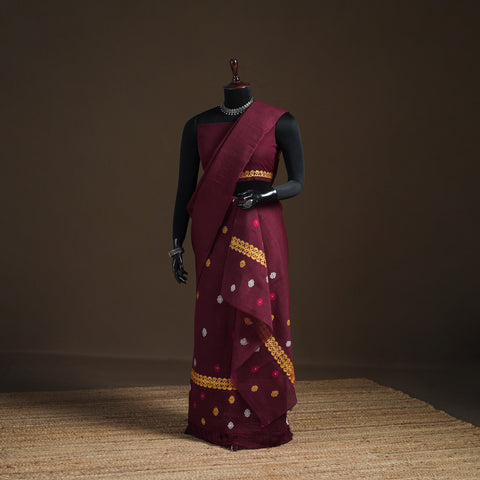Assam Handloom Silk Cotton Mekhela Chador with Blouse Piece 10