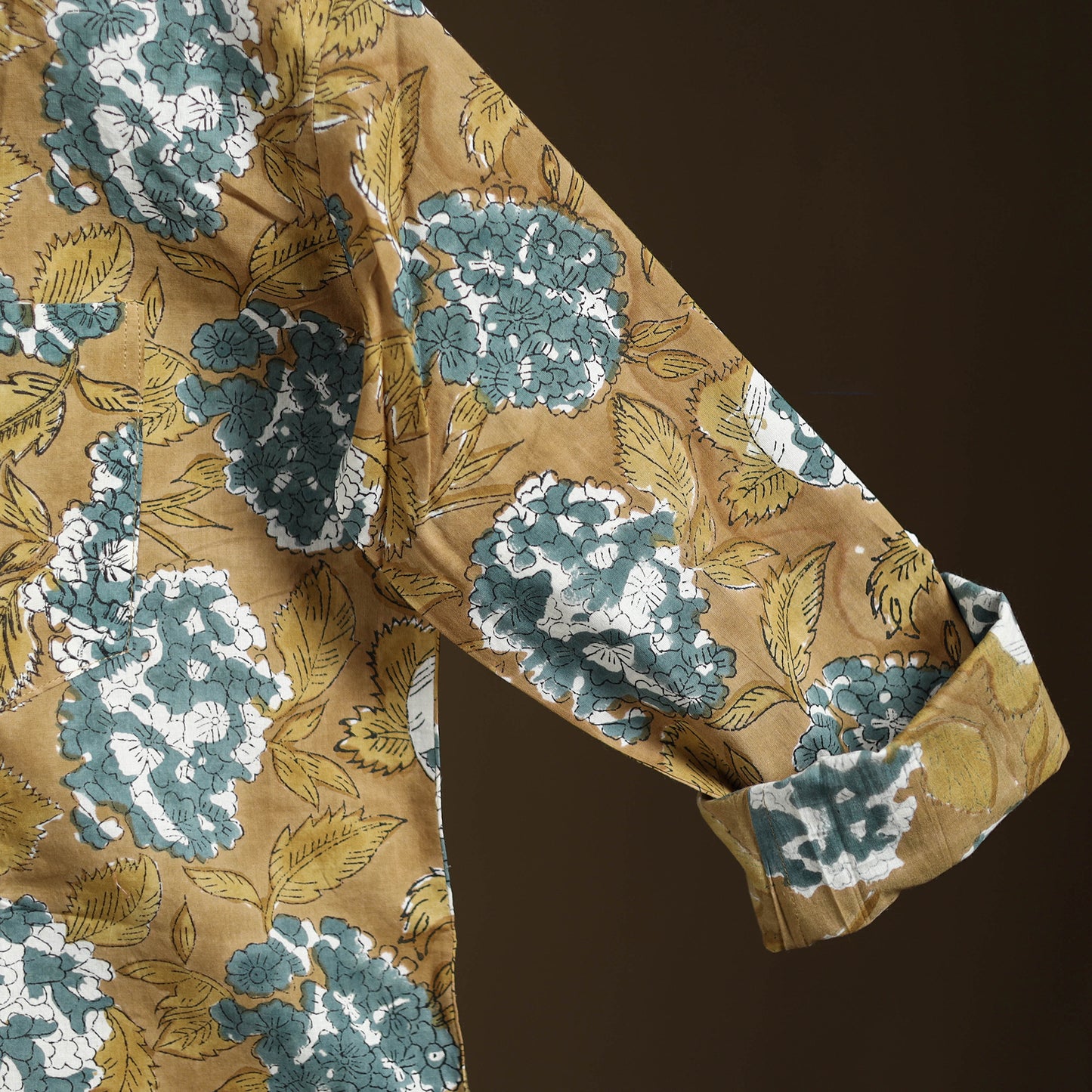 Sanganeri Hand Block Print Cotton Short Men Kurta 04