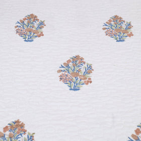 Double - Reversible Sanganeri Block Print Cotton Quilt Set