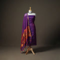 Jamdani Pure Handloom Muslin Unstitched Dress Material: Kurta with Dupatta 22