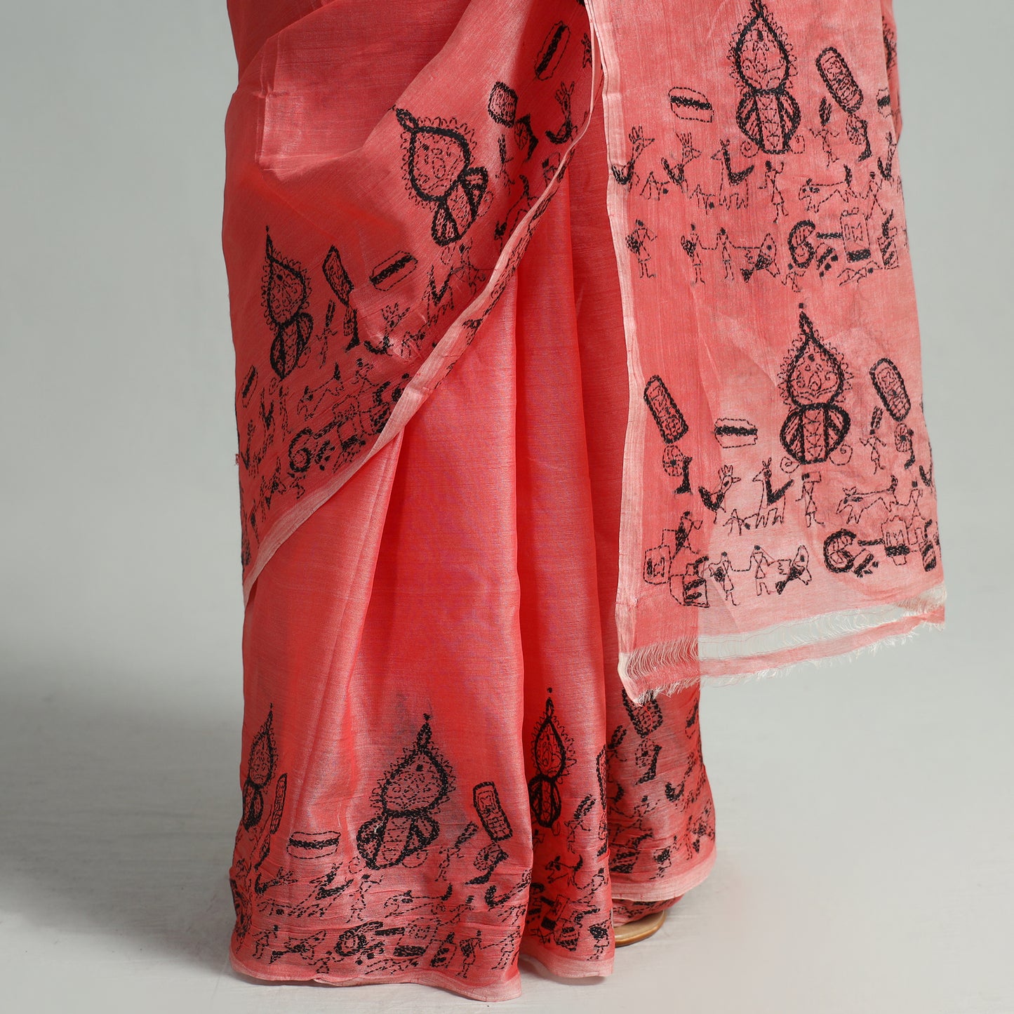 Kantha Embroidery Saree 