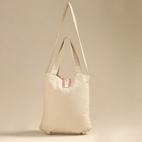 Beige - pattachitra handpainted shoulder bag from odisha 28