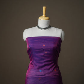 Jamdani Pure Handloom Muslin Unstitched Dress Material: Kurta with Dupatta 22