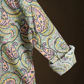 Sanganeri Hand Block Print Cotton Short Men Kurta  05