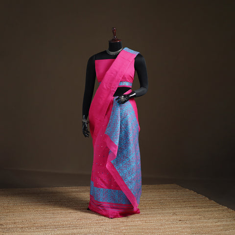 Assam Handloom Silk Cotton Mekhela Chador with Blouse Piece 07