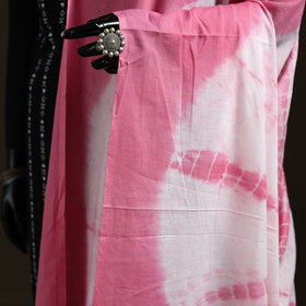 Shibori Tie-Dye Cotton Dupatta with Tassels 06