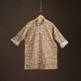 Sanganeri Hand Block Print Cotton Short Men Kurta 10