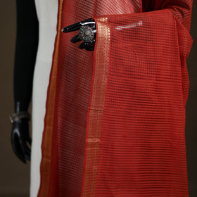 Pure Handloom Cotton Nizam Zari Border Mangalagiri Dupatta 11