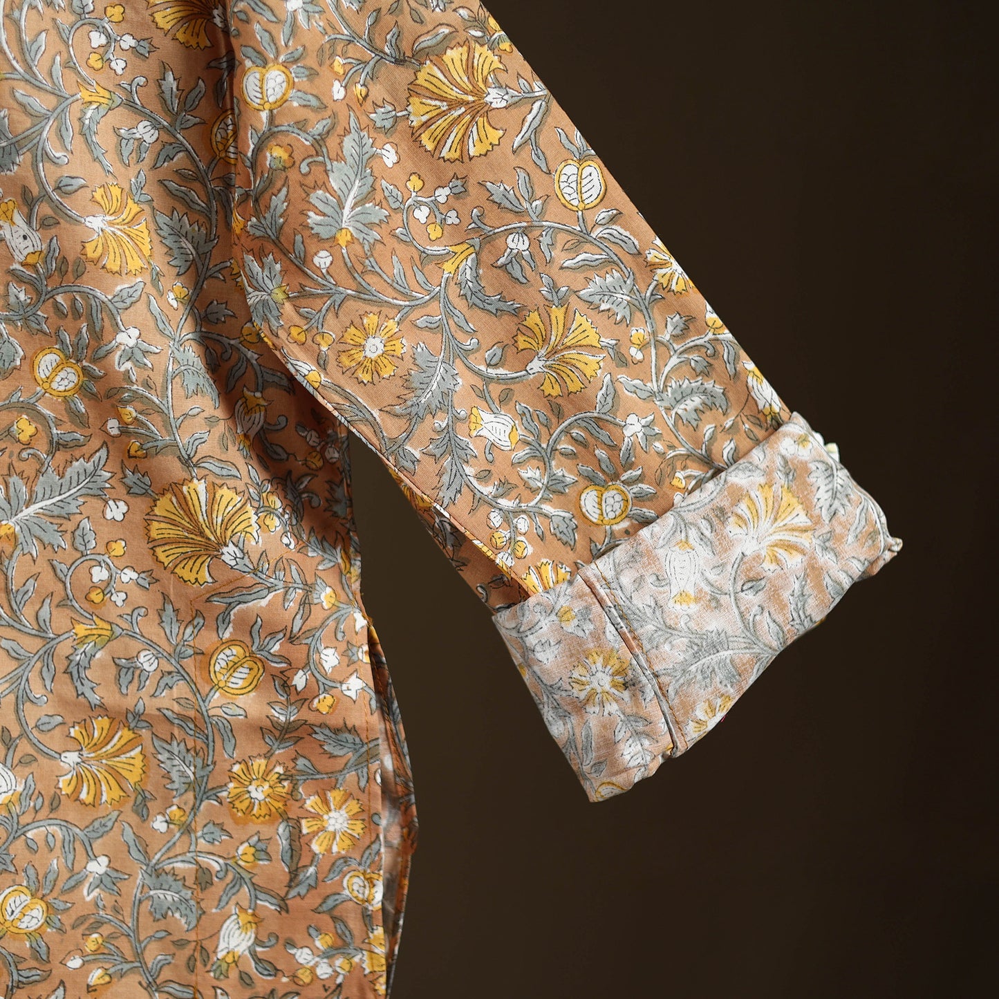 Sanganeri Hand Block Print Cotton Short Men Kurta 10