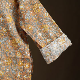 Sanganeri Hand Block Print Cotton Short Men Kurta 10