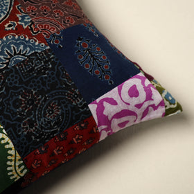 Multicolor - handcrafted cotton patchwork cushion cover 111