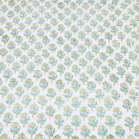 Double - Reversible Sanganeri Block Print Cotton Quilt Set