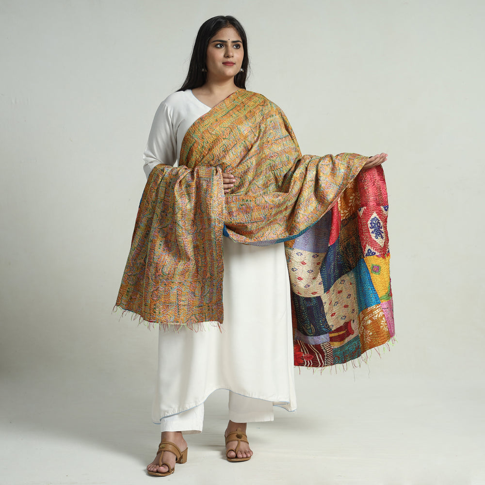 Kantha Embroidery Dupatta