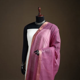 Pure Handloom Cotton Nizam Zari Border Mangalagiri Dupatta 13