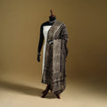 Brown - Pipad Hand Block Print Natural Dyed Chanderi Silk Handloom Dupatta 08