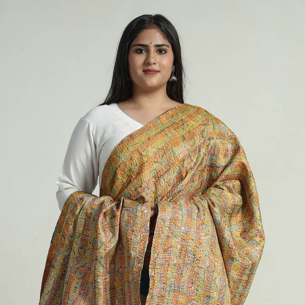 Kantha Embroidery Dupatta