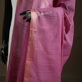 Pure Handloom Cotton Nizam Zari Border Mangalagiri Dupatta 13