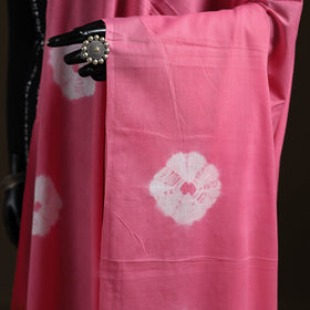 Shibori Tie-Dye Cotton Dupatta with Tassels 08