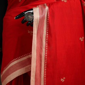 Bengal Handwoven Cotton Leaf Buti Begumpuri Saree with Blouse Piece 14